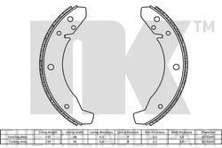 SET SABOTI FRANA NK 2747104 - Compatibil cu PORSCHE, VW