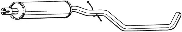 Toba esapament intermediara Bosal 281-903