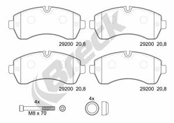 Set placute frana Breck 29200 00 703 00