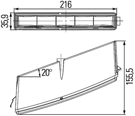 Lumini de zi HELLA 2PT 010 043-031