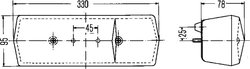 STOP SPATE HELLA 2SD 001 688-141 - Piesa auto compatibila cu mai multe marci