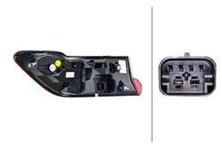 STOP SPATE HELLA 2SD 013 173-521 - Compatibil cu BMW, BMW (BRILLIANCE)