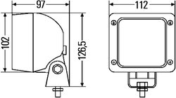 Lampa mers inapoi HELLA 2ZR 997 506-391