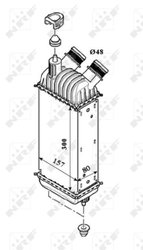 INTERCOOLER NRF 30193 - Compatibil cu CITROEN, FIAT, LANCIA, PEUGEOT