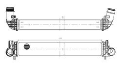 INTERCOOLER NRF 309035 - Compatibil cu AUDI, VW