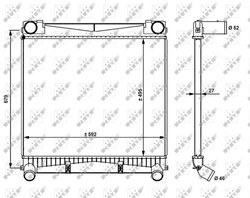 INTERCOOLER NRF 30911 - Compatibil cu LAND ROVER