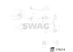 BRAT SUSPENSIE SWAG 33 10 4827 - Compatibil cu MERCEDES-BENZ