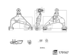 BRAT SUSPENSIE SWAG 33 10 6992 - Compatibil cu TOYOTA