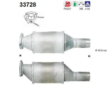 CATALIZATOR AS 33728 - Compatibil cu SEAT, VW