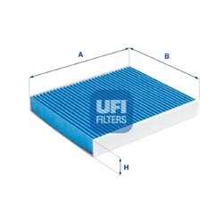 FILTRU AER HABITACLU UFI 34.199.00 - Compatibil cu AUDI, LAMBORGHINI, SEAT, SKODA, VW