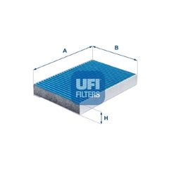 FILTRU AER HABITACLU UFI 34.245.00 - Compatibil cu ALFA ROMEO, FIAT, JEEP