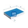 FILTRU AER HABITACLU UFI 34.406.00 - Compatibil cu SEAT, SKODA, VW
