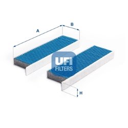 Filtru aer habitaclu UFI 34.404.00