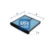 Filtru aer habitaclu UFI 34.409.00
