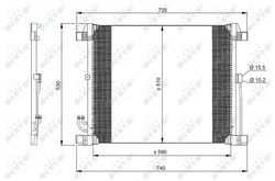 Radiator climatizare NRF 350099