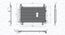 RADIATOR CLIMATIZARE MAGNETI MARELLI 350203837000 - Compatibil cu TOYOTA