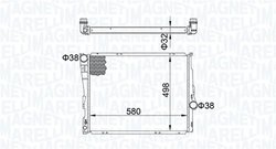Radiator racire motor Magneti Marelli 350213163600