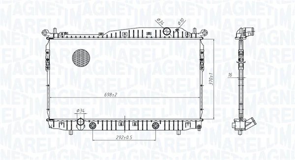 Radiator racire motor Magneti Marelli 350213179600