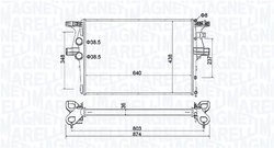 Radiator racire motor Magneti Marelli 350213204600