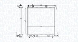 Radiator racire motor Magneti Marelli 350213819000