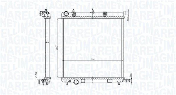 Radiator racire motor Magneti Marelli 350213819000