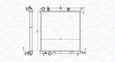 Radiator racire motor Magneti Marelli 350213819000