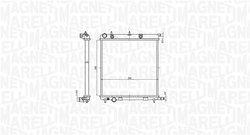 Radiator racire motor Magneti Marelli 350213819000