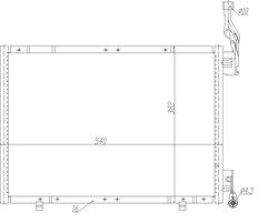 RADIATOR CLIMATIZARE NRF 350484 - Compatibil cu FORD