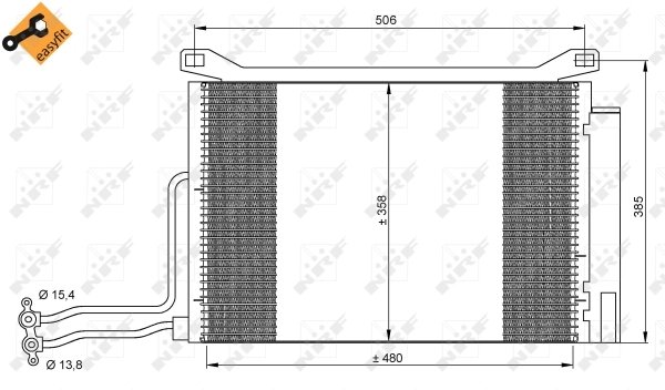 Radiator climatizare NRF 35787