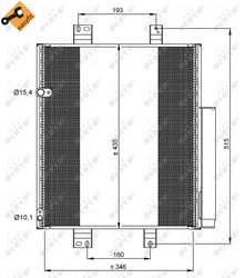 RADIATOR CLIMATIZARE NRF 35853 - Compatibil cu DAIHATSU