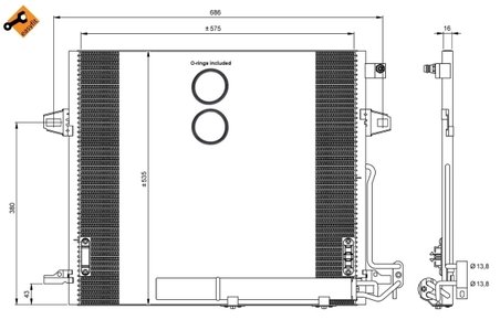 Radiator climatizare NRF 35927