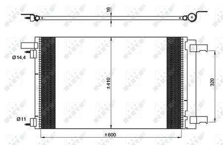 Radiator climatizare NRF 35948