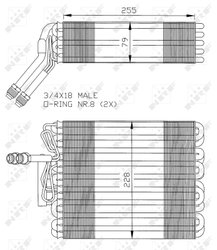 Evaporator aer conditionat NRF 36024