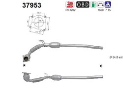 CATALIZATOR AS 37953 - Compatibil cu VW