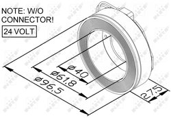 Bobina cuplaj magnetic compresor NRF 38448