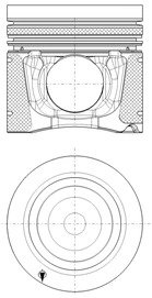 PISTON KOLBENSCHMIDT 40270600 - Compatibil cu BHARATBENZ, MERCEDES-BENZ