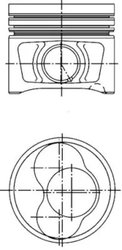 PISTON KOLBENSCHMIDT 40408600 - Compatibil cu AUDI, SEAT, SKODA, VW