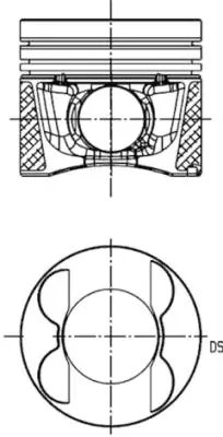Piston Kolbenschmidt 40809610