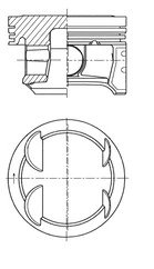 PISTON KOLBENSCHMIDT 41006620 - Compatibil cu OPEL, VAUXHALL