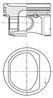 PISTON KOLBENSCHMIDT 41754610 - Compatibil cu CHRYSLER, FIAT, FORD, LANCIA