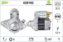 ELECTROMOTOR VALEO 438192 - Compatibil cu CITROEN, PEUGEOT, TOYOTA