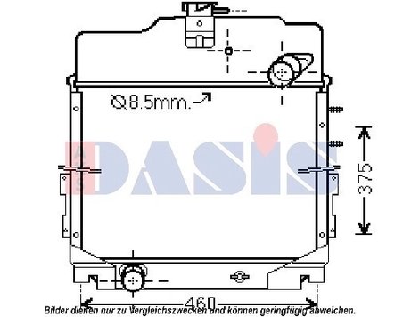 Radiator racire motor AKS Dasis 440285N