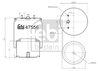 BURDUF SUSPENSIE PNEUMATICA FEBI BILSTEIN 47556 - Compatibil cu DAF