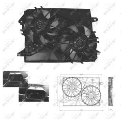 Ventilator radiator racire NRF 47674