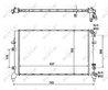 Radiator racire motor NRF 50148