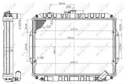 RADIATOR RACIRE MOTOR NRF 503486 - Compatibil cu MITSUBISHI