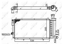 Radiator racire motor NRF 50406A