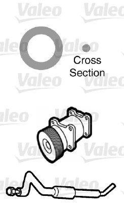 garnitura,conducta lichid de racire Valeo 509749