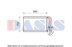SCHIMBATOR CALDURA INCALZIRE HABITACLU AKS DASIS 519017N - Compatibil cu KIA