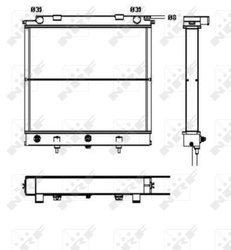 Radiator racire motor NRF 52129